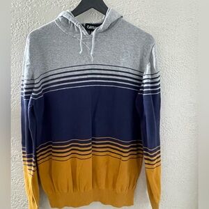 Carbon Men’s Gray, Purple , and Mustard Crewneck Hoodie Sweater Size‎ Large
